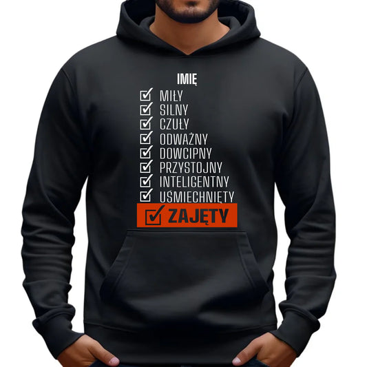 Bluza z kapturem i nadrukiem na Dzień Chłopaka