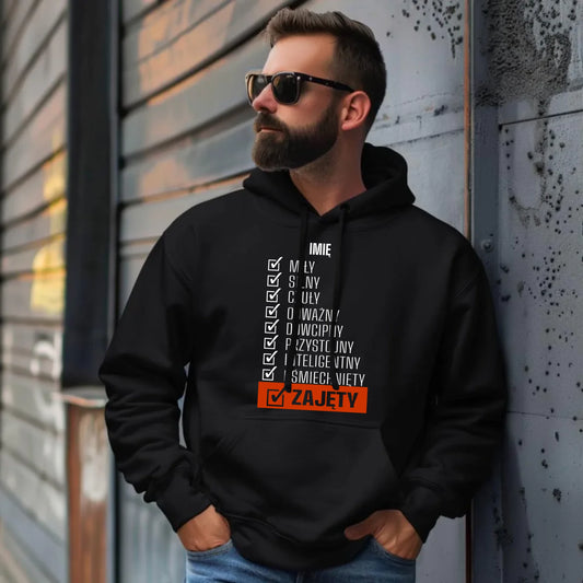 Bluza męska z kapturem i nadrukiem na Dzień Chłopaka