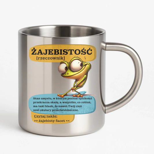 Metalowy kubek z nadrukiem - prezent na Dzień Chłopaka