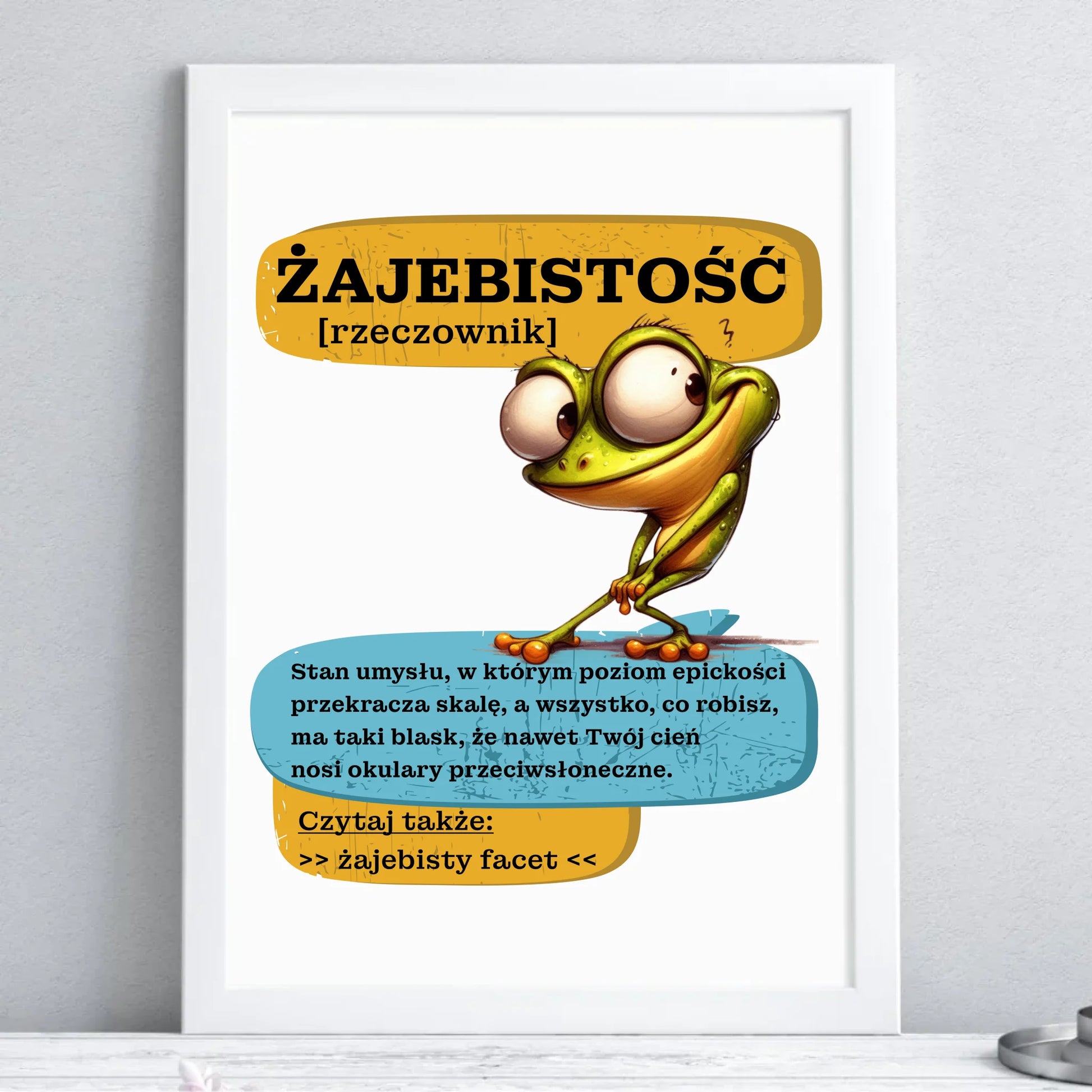 Plakat białej w ramie na Dzień Chłopaka