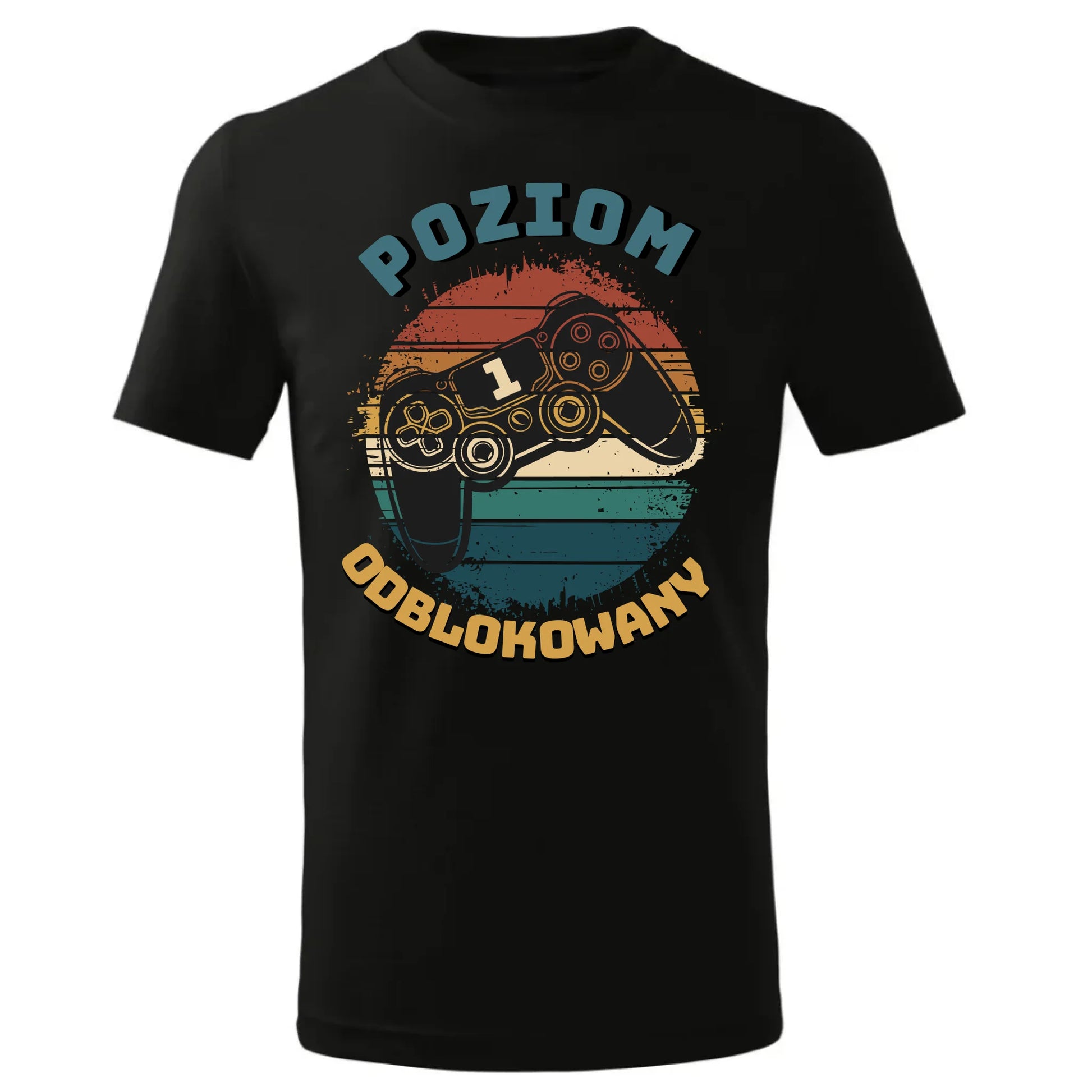 Czarna koszulka dla dziecka na rozpoczęcie powrót do szkoły