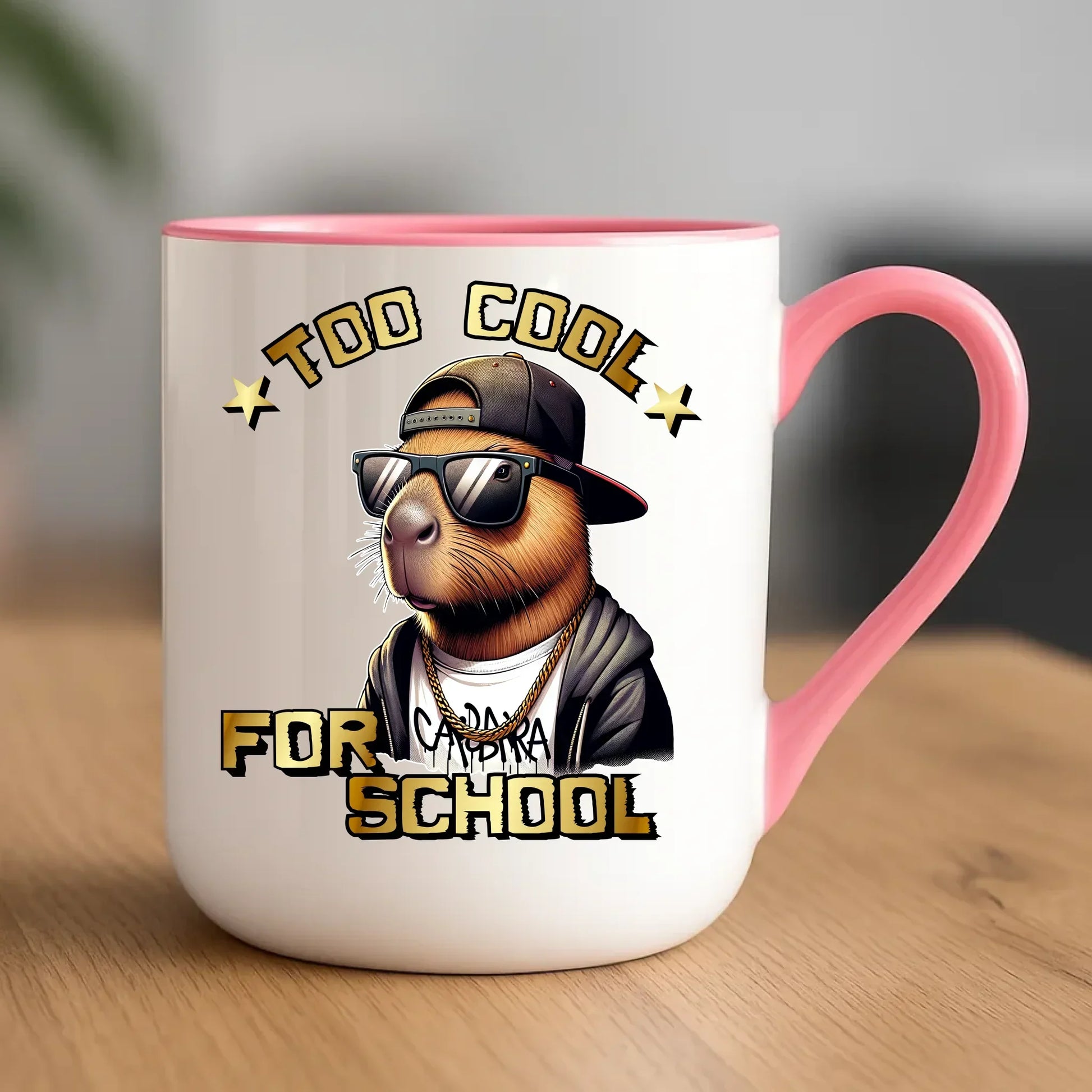 Kubek elegant z kapibarą do szkoły Too cool SZ06 - StoryCups.pl