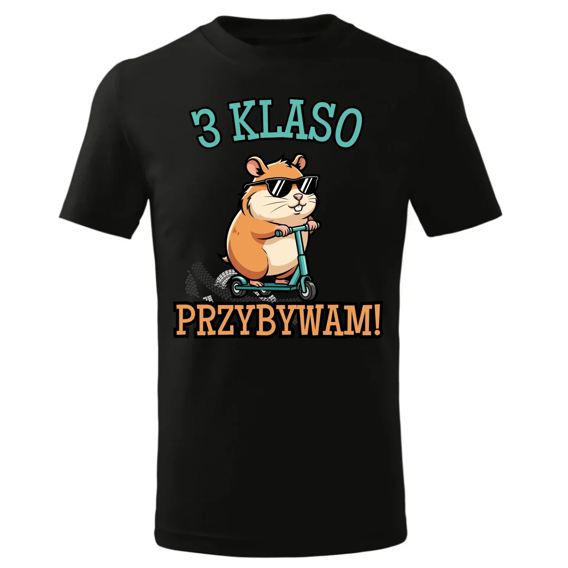 Koszulka na powrót do szkoły Przybywam personalizuj klasę SZ07 - StoryCups.pl