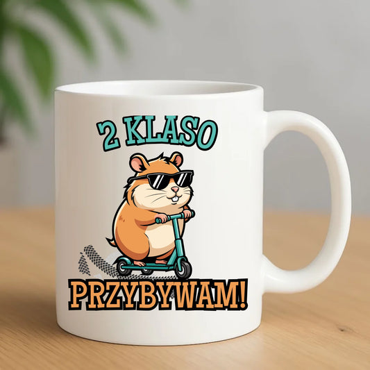 Kubek dla ucznia z kolorowym nadrukiem – powrót do szkoły