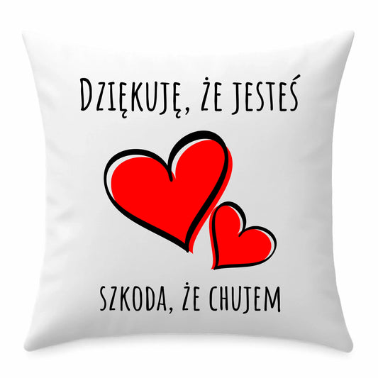 Poduszka z nadrukiem na Dzień Chłopaka
