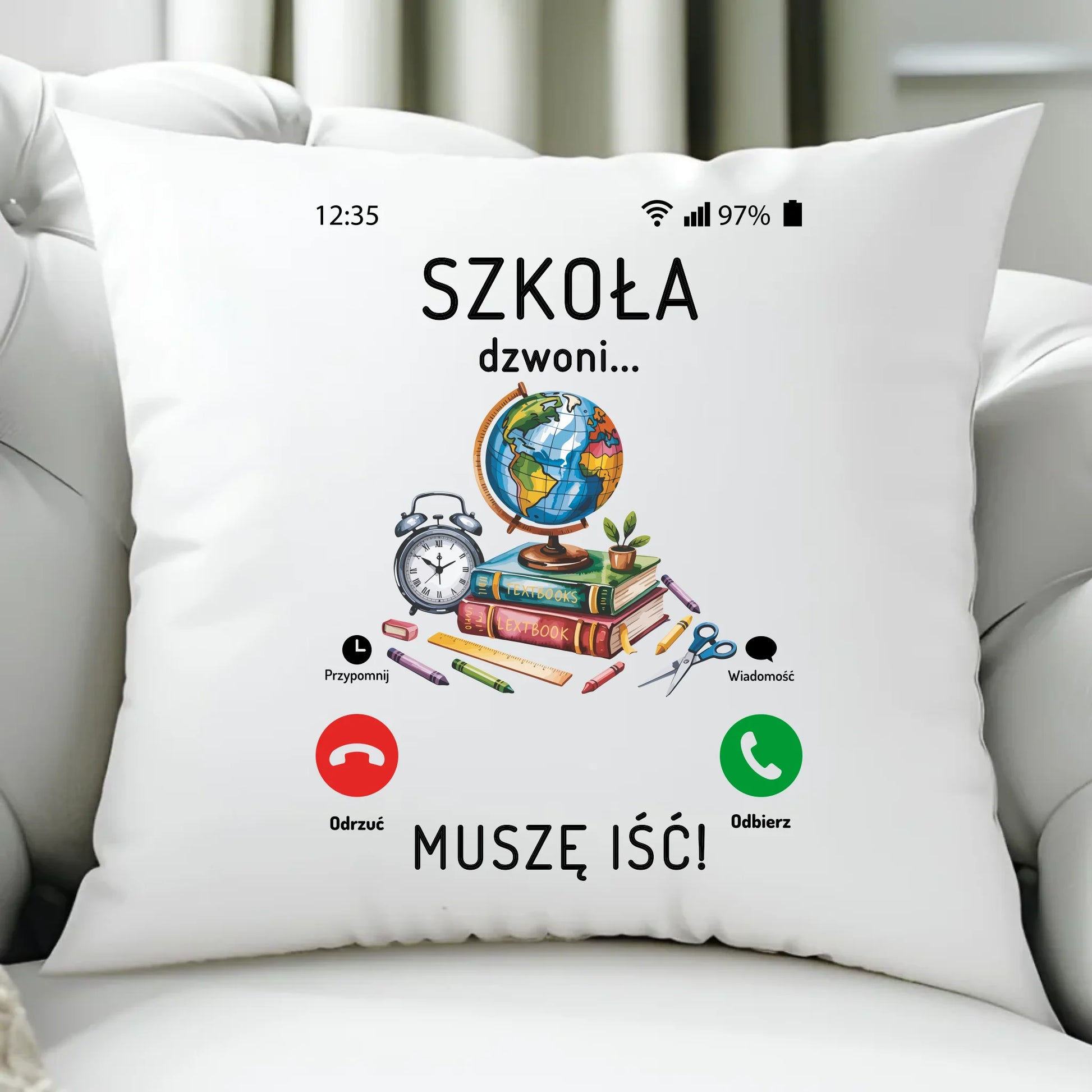 Poduszka dla ucznia – prezent na rozpoczęcie szkoły powrót do szkoły przedszkola