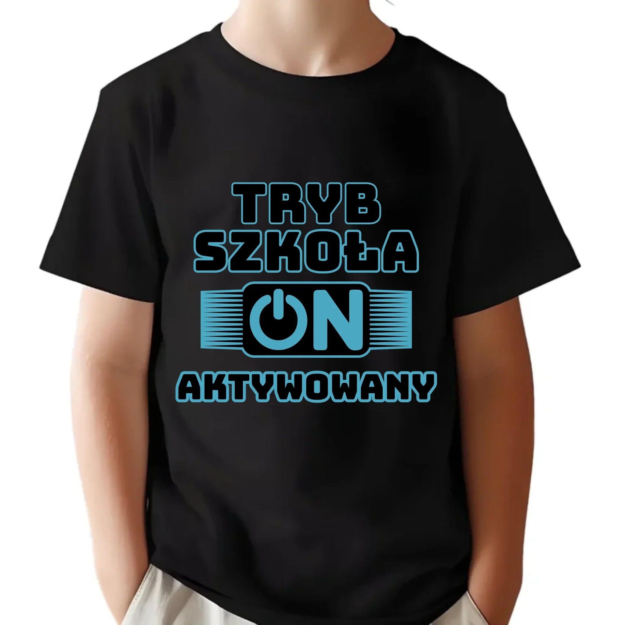 Śmieszna koszulka szkolna Tryb szkoła aktywowany SZ11 - StoryCups.pl
