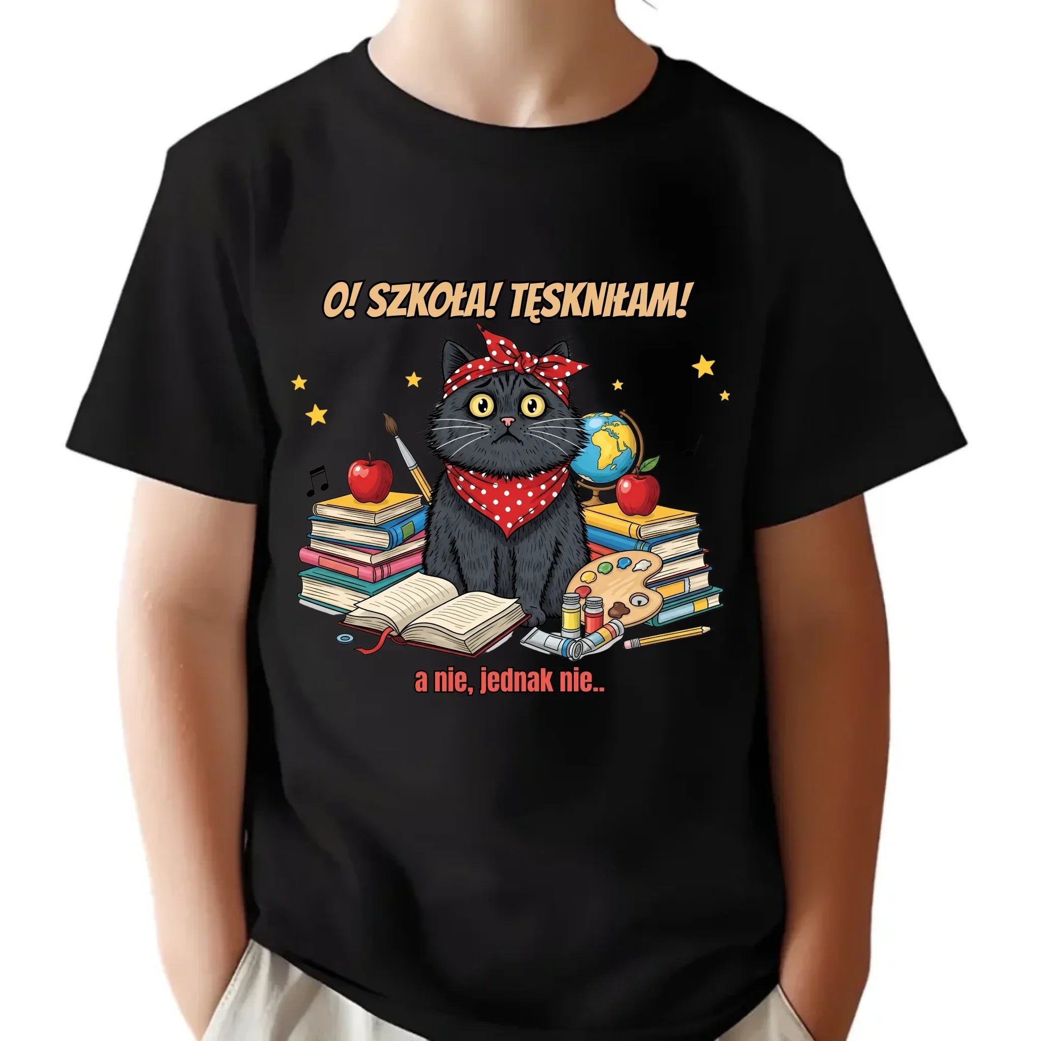 Śmieszna koszulka szkolna O! Szkoła! Tęskniłam! a nie, jednak nie... SZ12 - StoryCups.pl