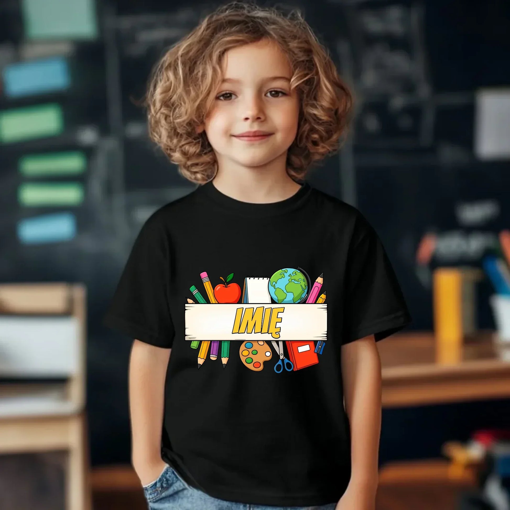 Koszulka szkolna z imieniem SZ10 - StoryCups.pl