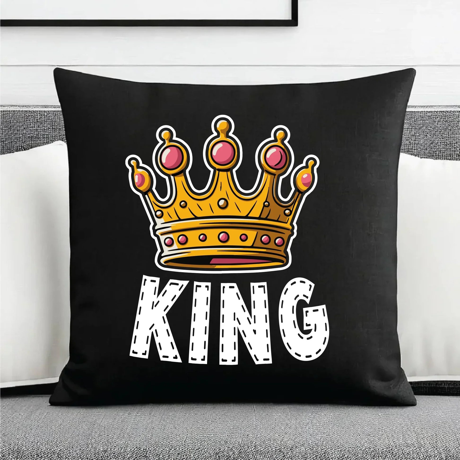 King | Poduszka dekoracyjna W41 - StoryCups.pl