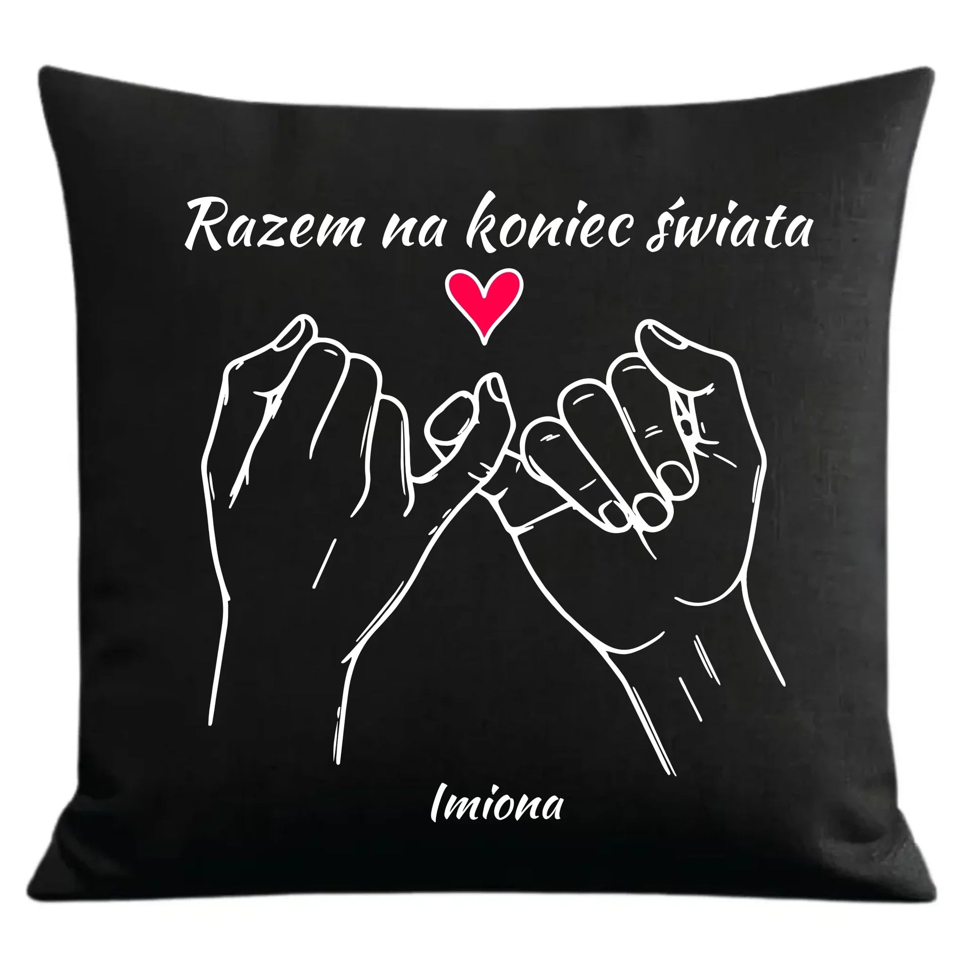 Razem na koniec świata | Poduszka dekoracyjna W60 - StoryCups.pl