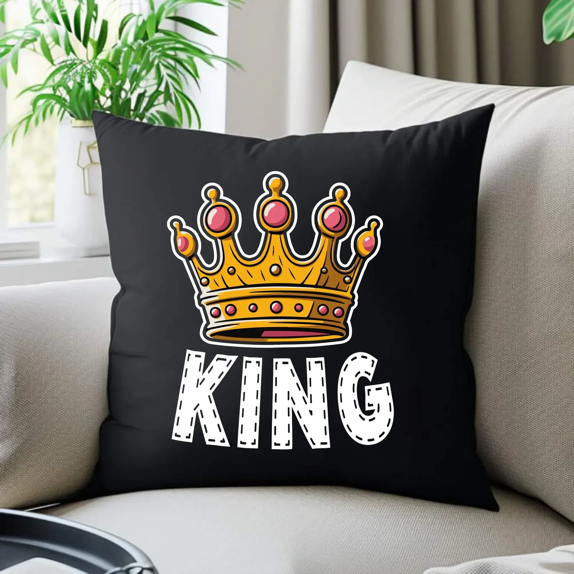 King | Poduszka dekoracyjna W41 - StoryCups.pl