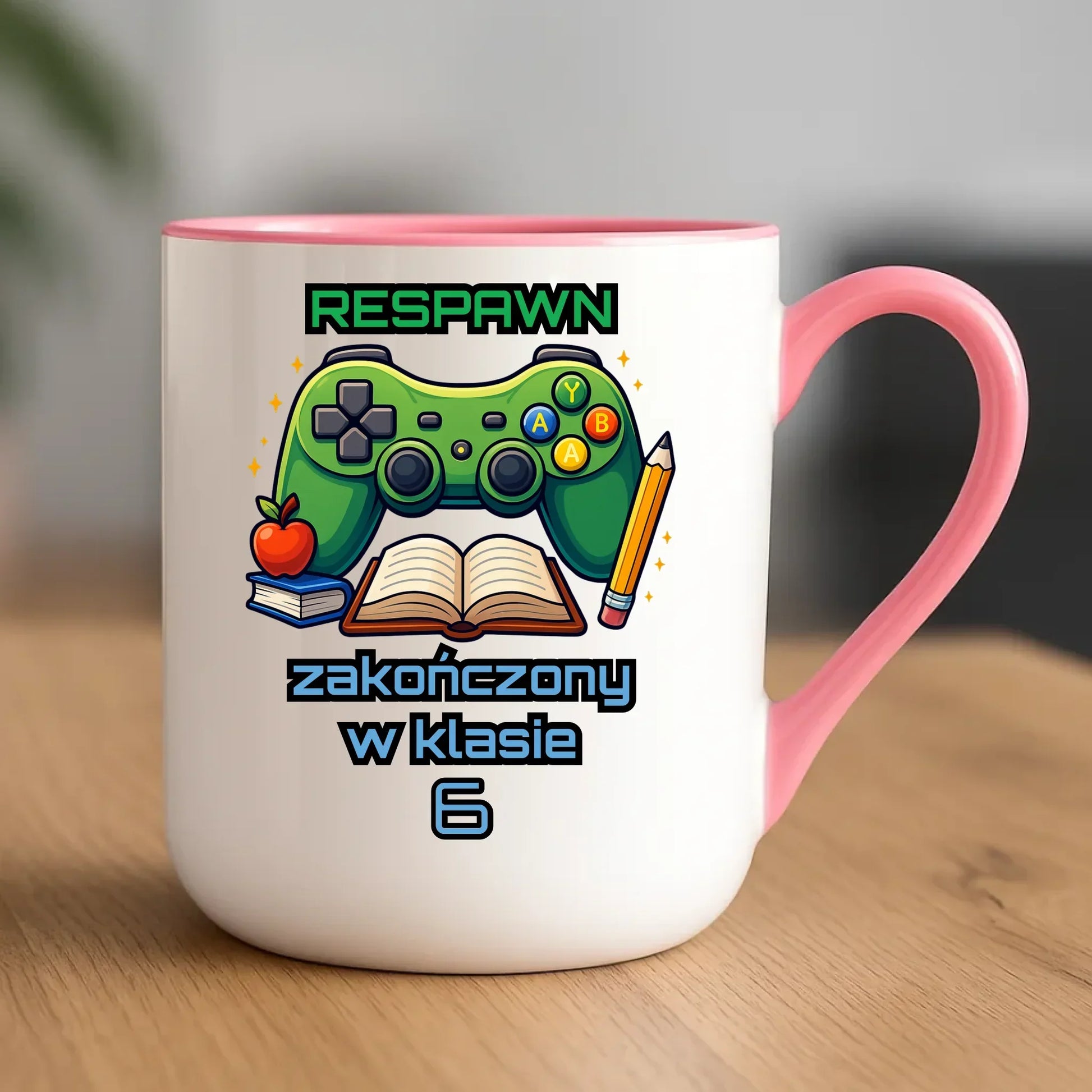 Kubek elegant szkolny - Respawn - gamer do szkoły - personalizowany SZ18 - StoryCups.pl