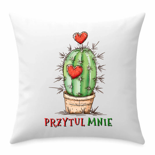 Poduszka dla par zakochanych 40x40 cm z personalizowanym nadrukiem