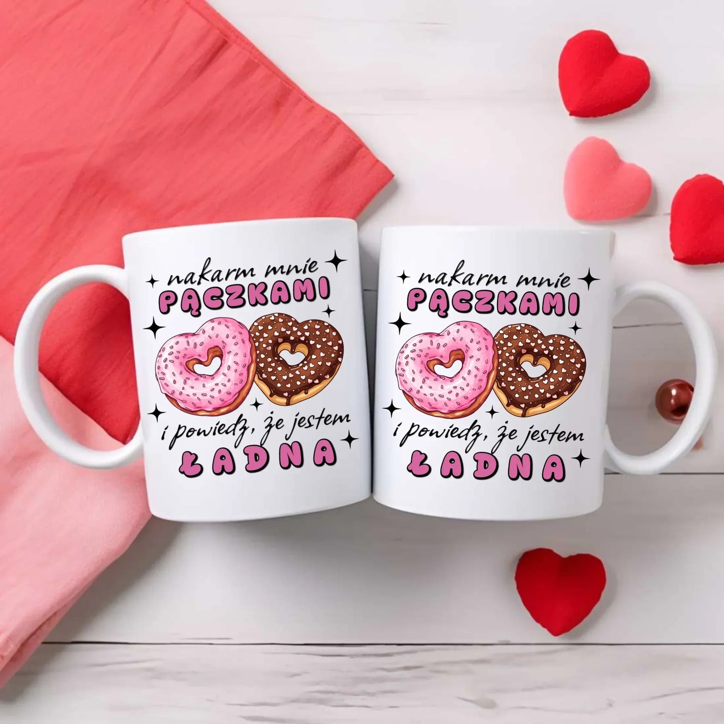 Nakarm mnie pączkami | Kubek W59 - StoryCups.pl