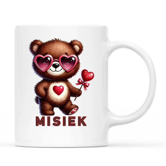 Personalizowany kubek dla par na Walentynki z nadrukiem i imionami