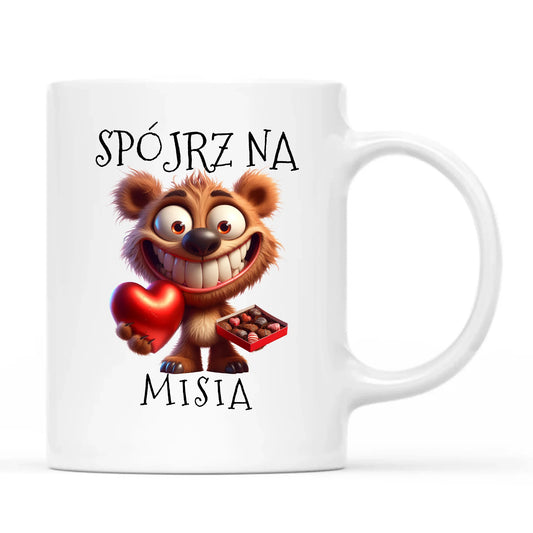 Personalizowany kubek dla par na Walentynki z nadrukiem i imionami