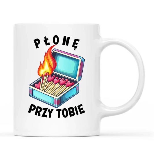 Personalizowany kubek dla par na Walentynki z nadrukiem i imionami