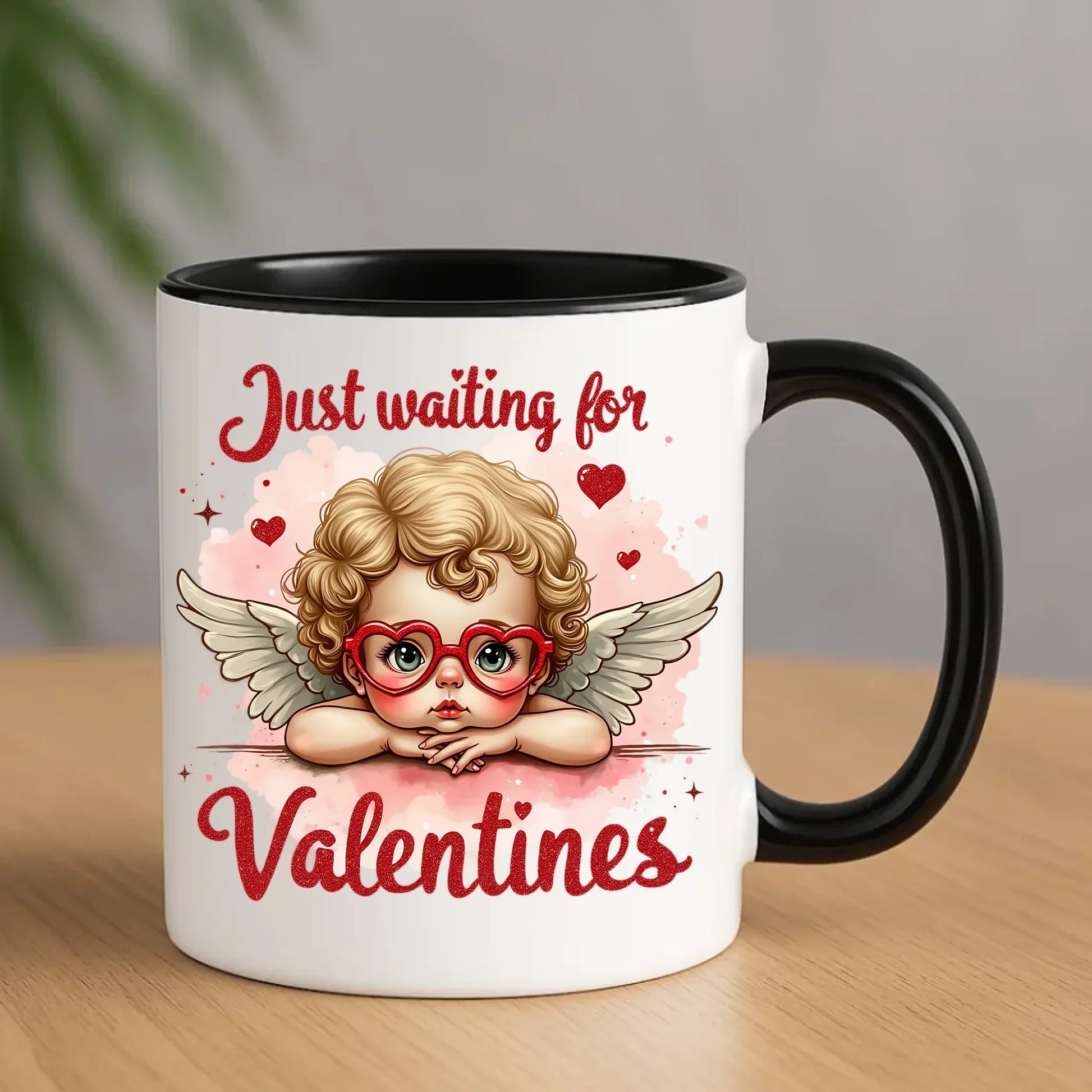 Czekam tylko na Walentynki | Kubek walentynkowy W24 - StoryCups.pl