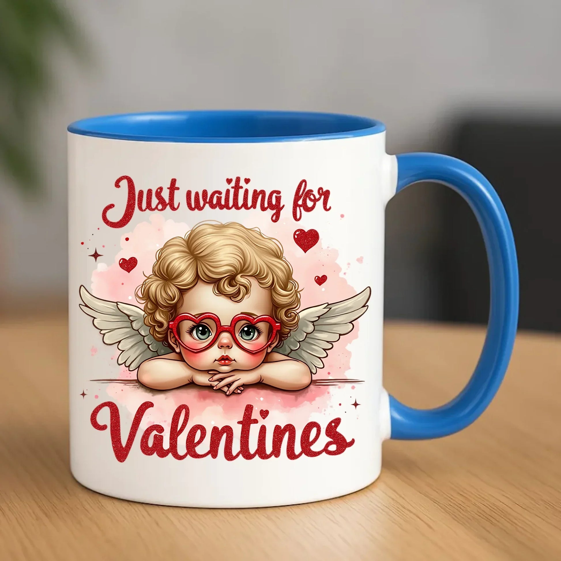 Czekam tylko na Walentynki | Kubek walentynkowy W24 - StoryCups.pl