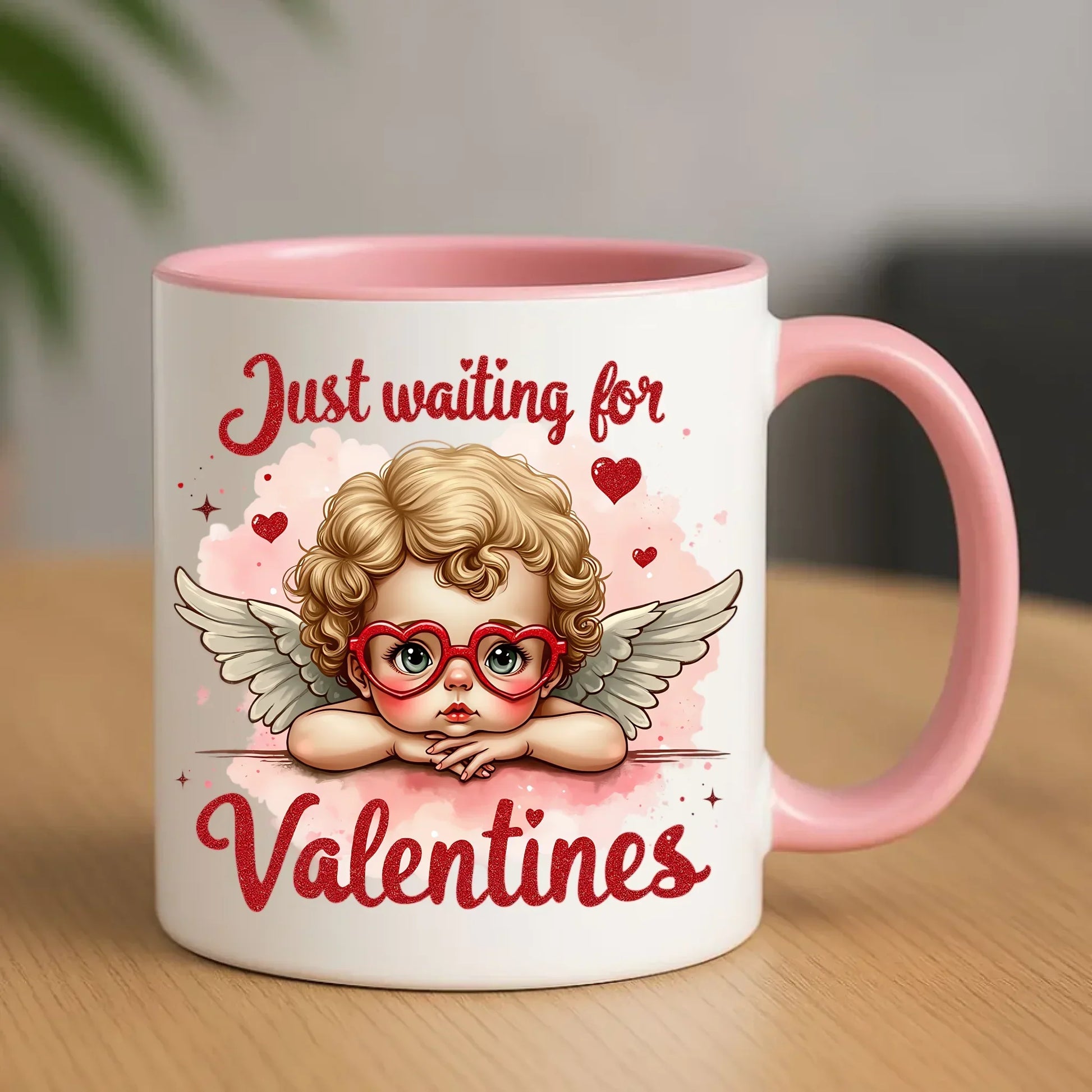 Czekam tylko na Walentynki | Kubek walentynkowy W24 - StoryCups.pl