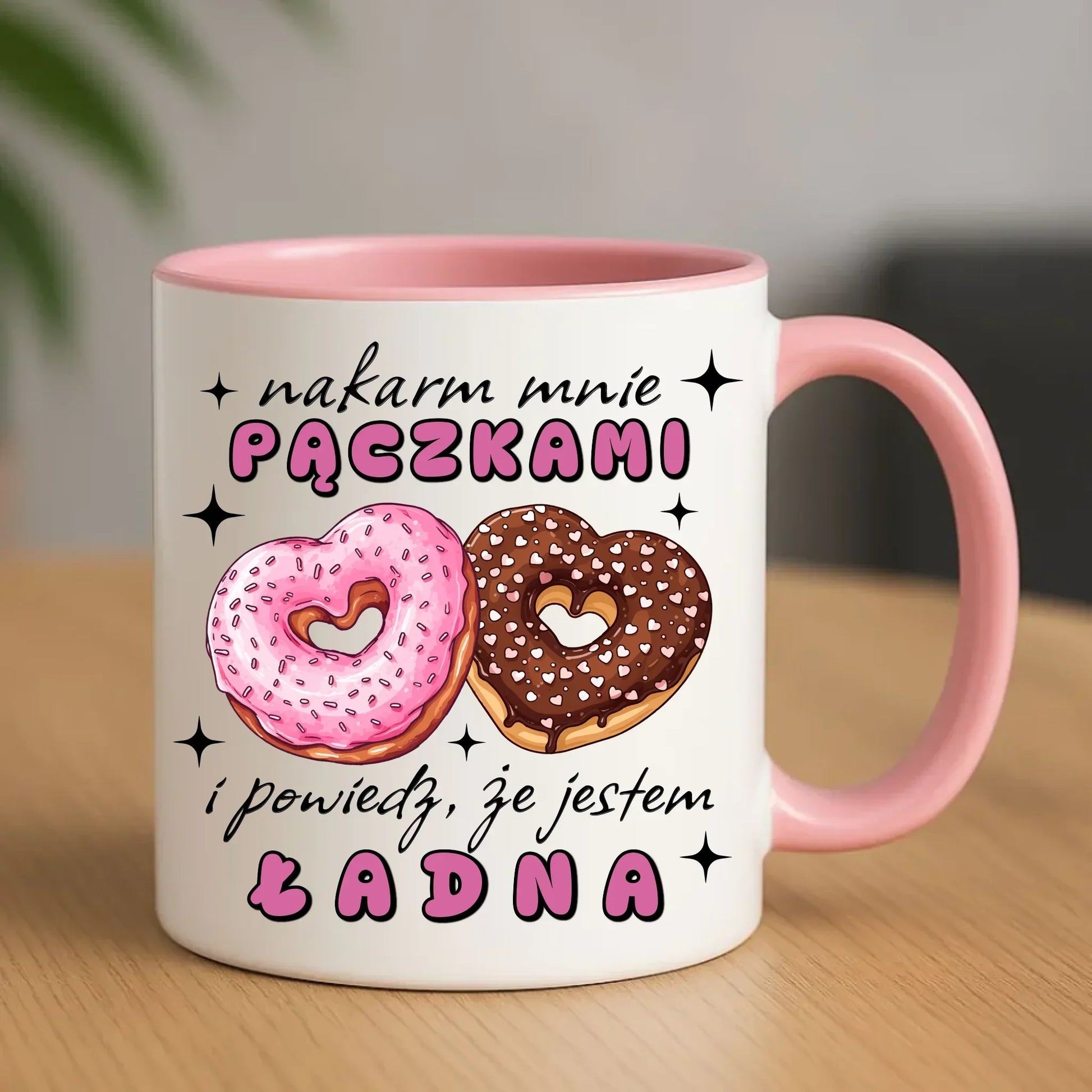 Nakarm mnie pączkami | Kubek W59 - StoryCups.pl