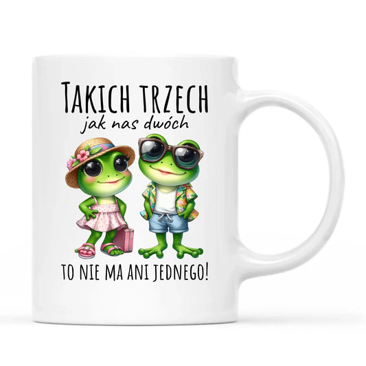 Personalizowany kubek dla par na Walentynki z nadrukiem i imionami