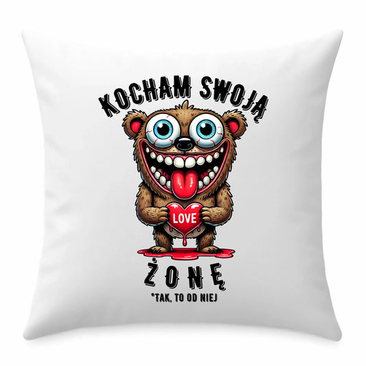 Poduszka dla par 40x40 cm – prezent dla zakochanych