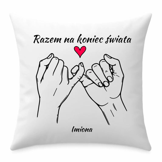 Razem na koniec świata | Poduszka W60 - StoryCups.pl