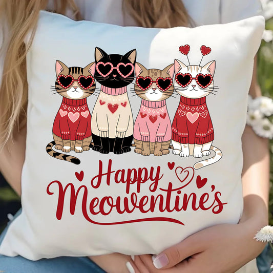 Poduszka z miłosnym nadrukiem dla zakochanych 40x40 cm prezent na Walentynki i Święta dla niej i dla niego