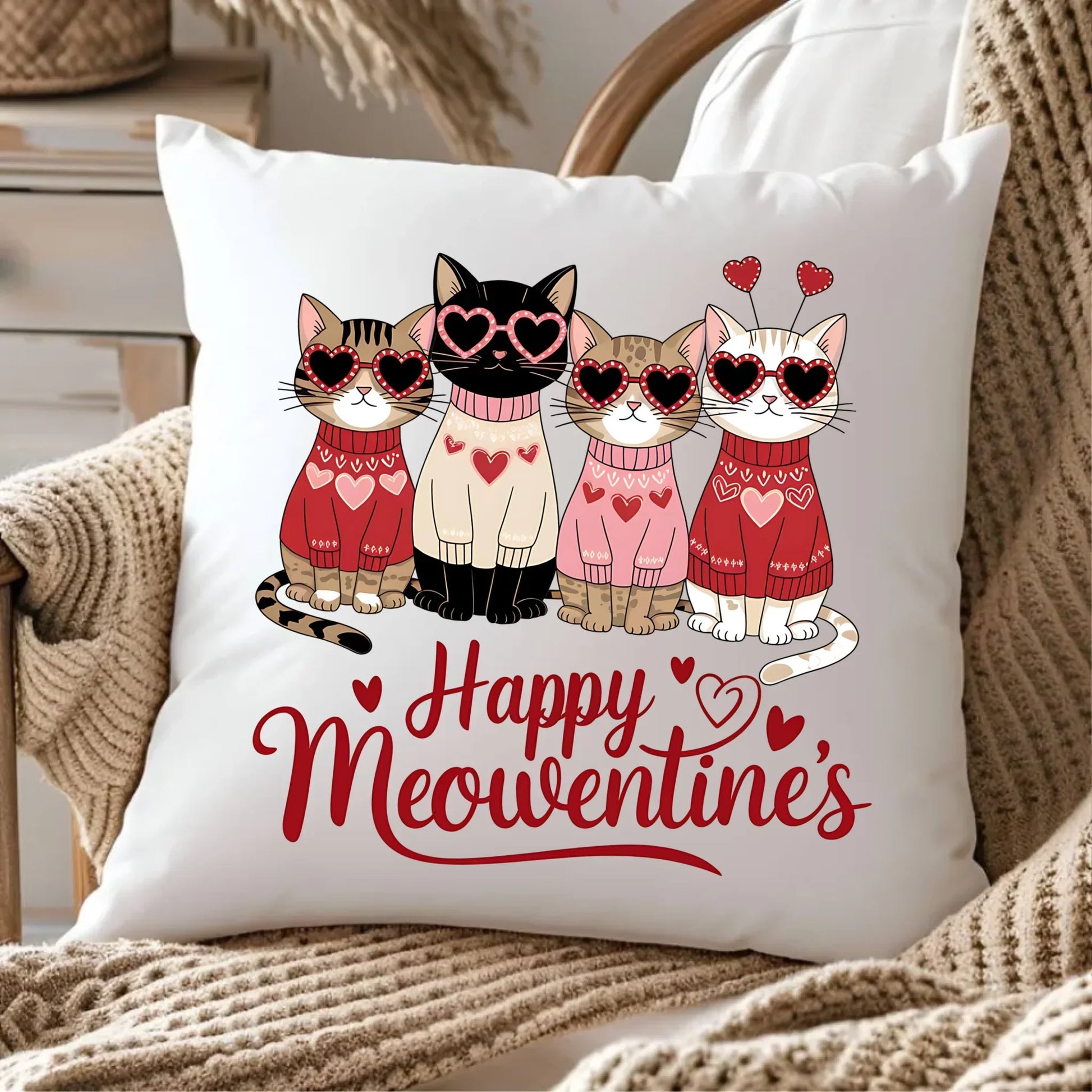 Kocia Miłość | Poduszka na Walentynki W25 - StoryCups.pl