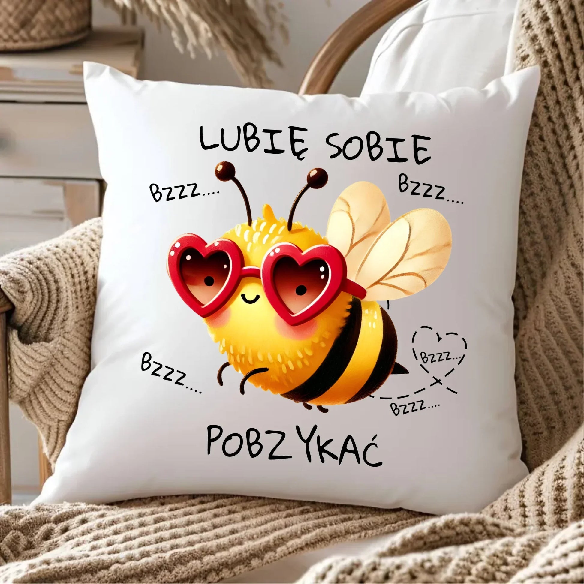 Lubię sobie pobzykać | Poduszka W51 - StoryCups.pl