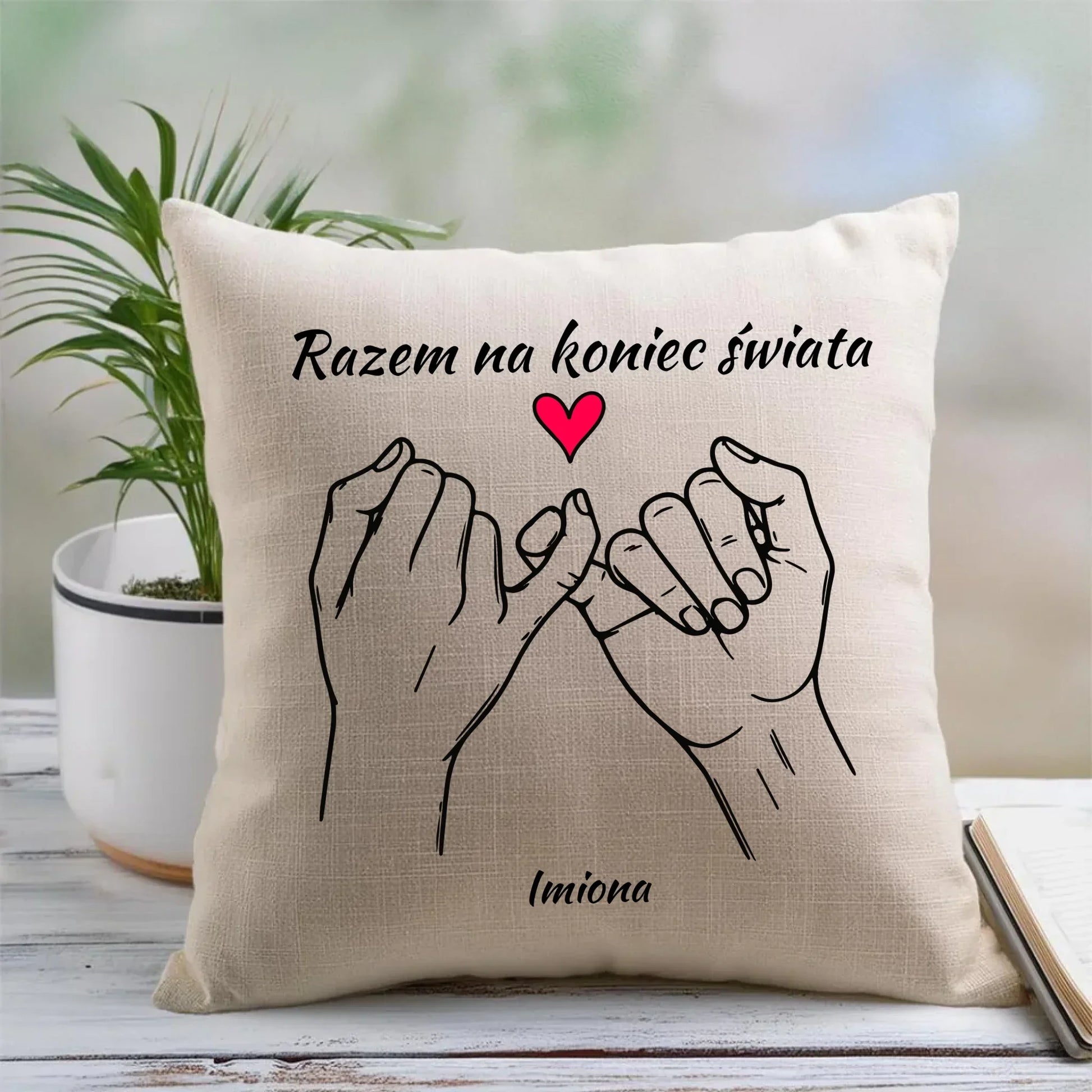 Razem na koniec świata | Poduszka W60 - StoryCups.pl