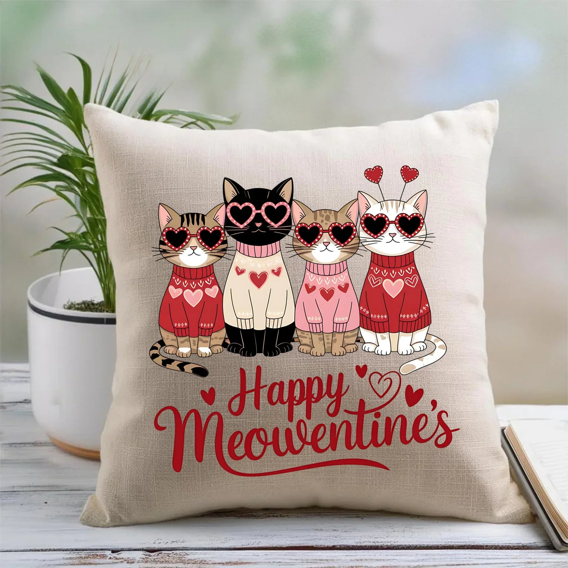 Kocia Miłość | Poduszka na Walentynki W25 - StoryCups.pl
