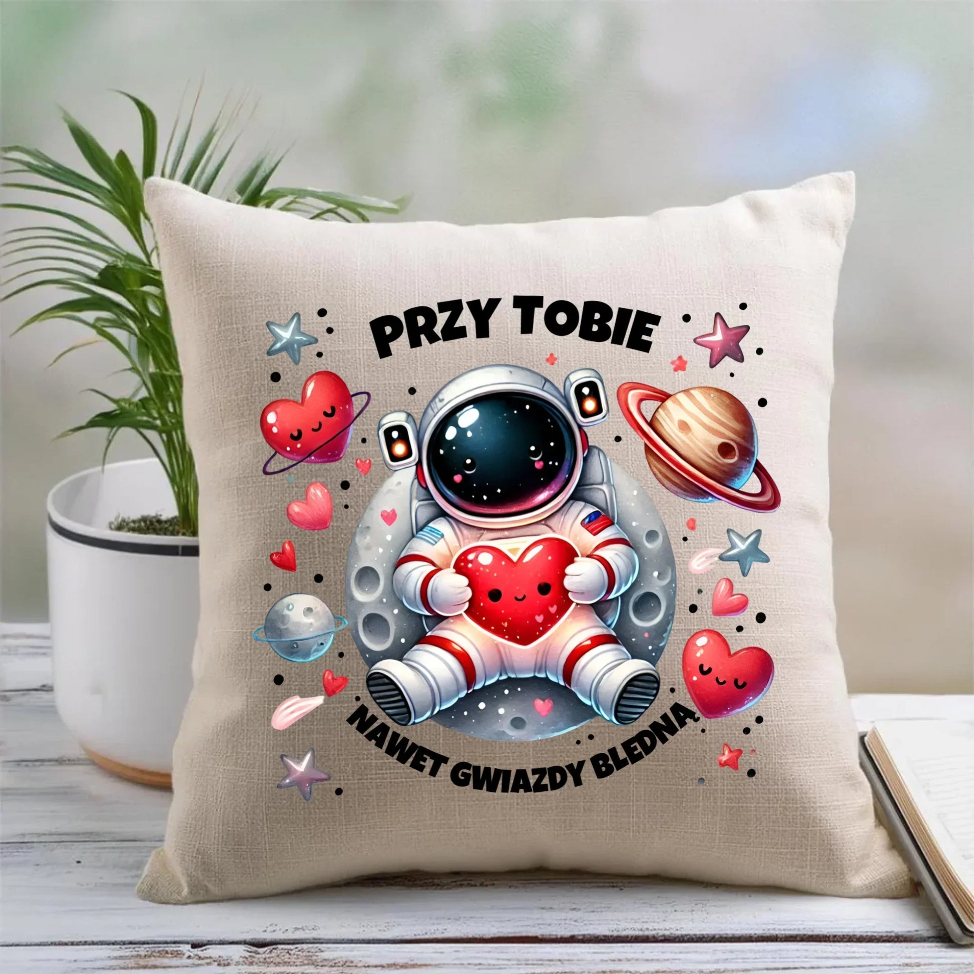 Przy Tobie nawet gwiazdy bledną | Poduszka W57 - StoryCups.pl