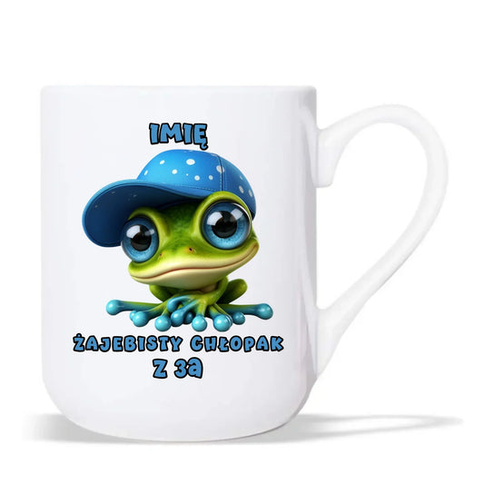 Kubek elegant na Dzień Chłopaka - Żajebisty Chłopak dla kolegów z klasy - personalizowany DCH01 - StoryCups.pl