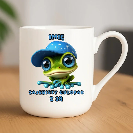 Kubek elegant na Dzień Chłopaka - Żajebisty Chłopak dla kolegów z klasy - personalizowany DCH01 - StoryCups.pl
