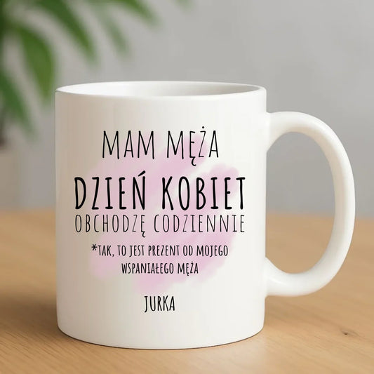 Kubek - Mam Męża prezent dla żony - personalizowany Ż01 - StoryCups.pl