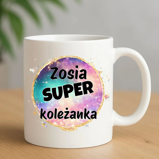 Kubek - Super koleżanka - personalizowany DZ02 - StoryCups.pl