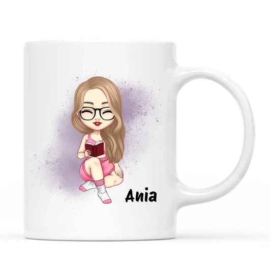 Kubek książkary - Prezent dla miłośniczki czytania książek - personalizowany DZ04 - StoryCups.pl