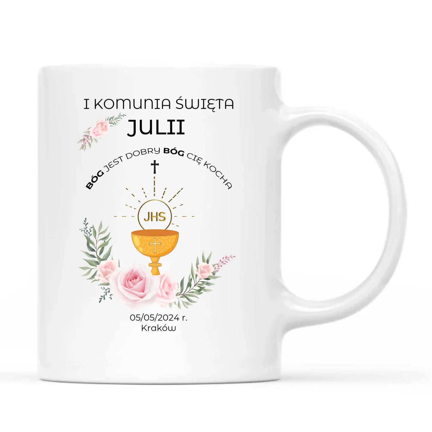 Kubek | Prezent na Pierwszą Komunię Świętą - personalizowany PK01 - StoryCups.pl