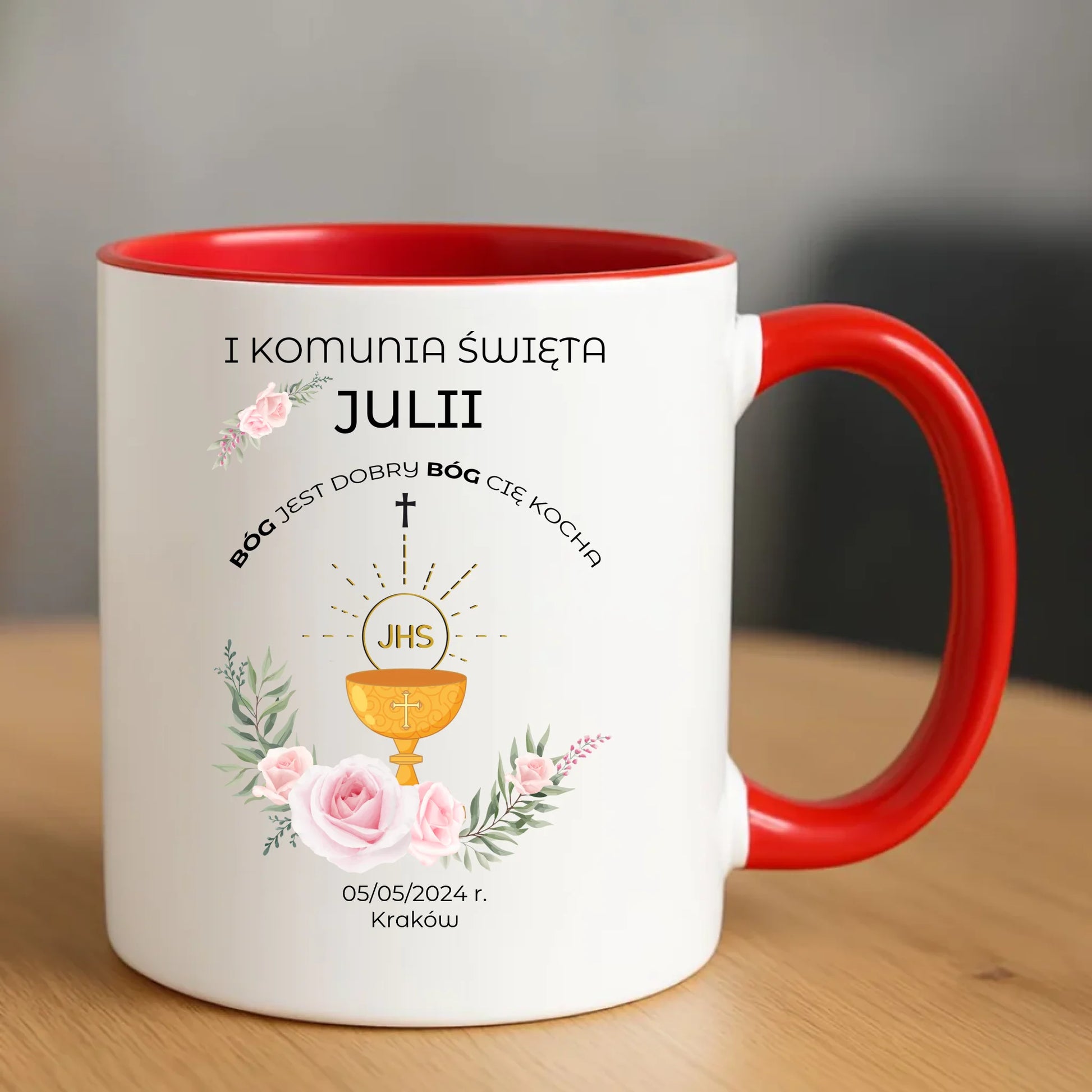 Kubek | Prezent na Pierwszą Komunię Świętą - personalizowany PK01 - StoryCups.pl