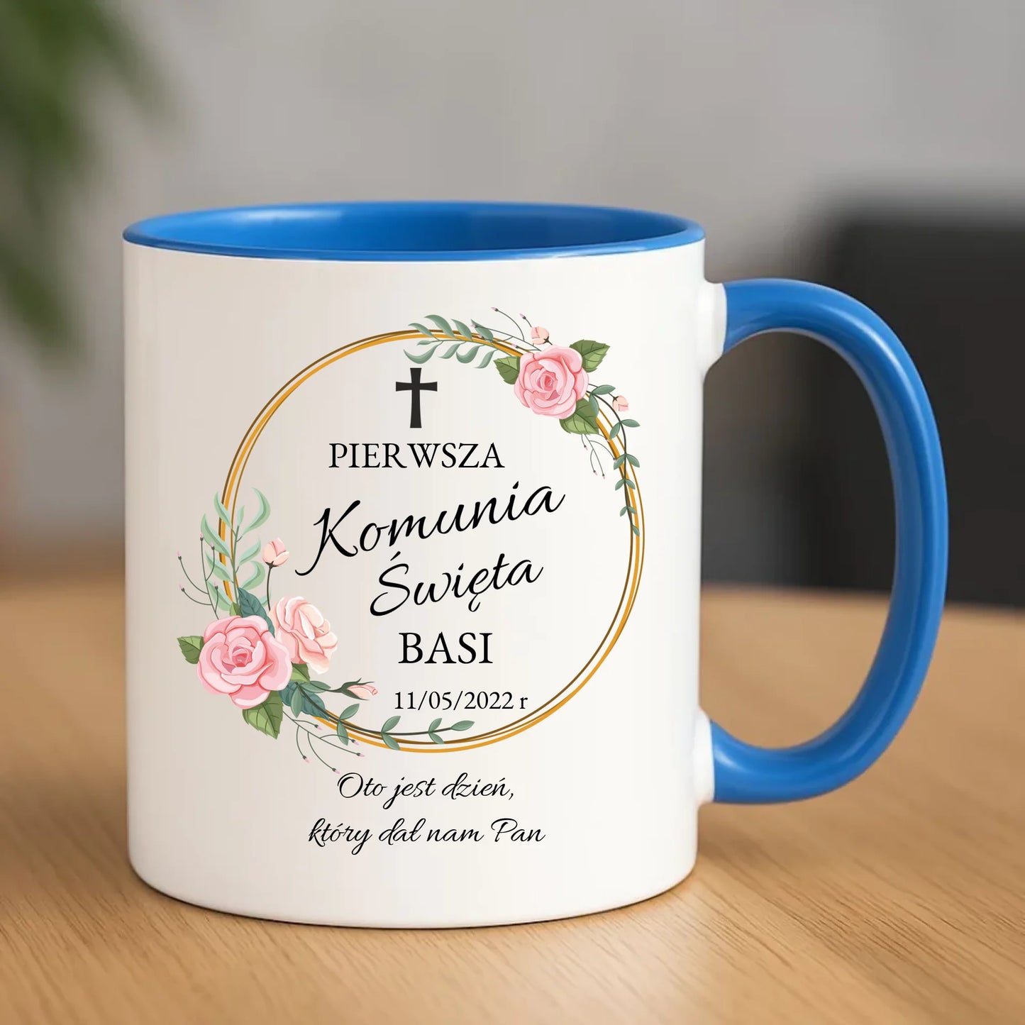 Kubek | Prezent na Pierwszą Komunię Świętą dla dziewczynki - personalizowany PK03 - StoryCups.pl
