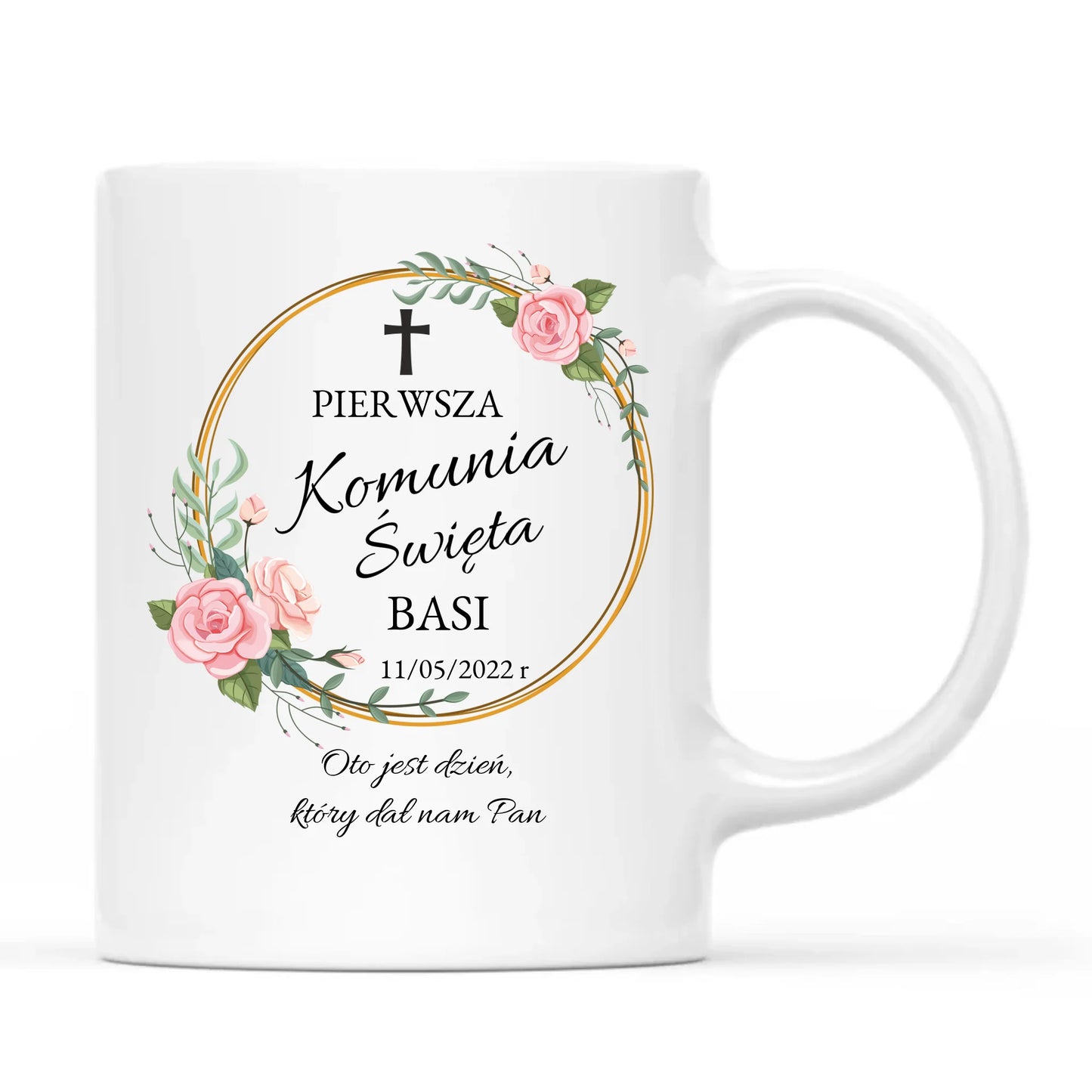 Kubek | Prezent na Pierwszą Komunię Świętą dla dziewczynki - personalizowany PK03 - StoryCups.pl
