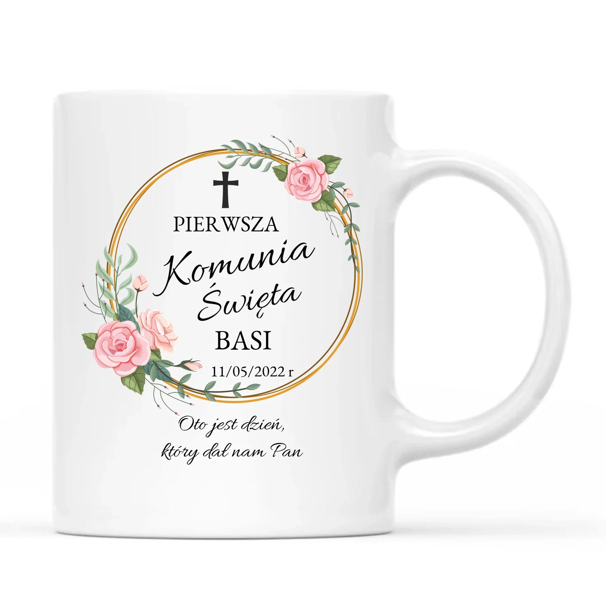 Kubek | Prezent na Pierwszą Komunię Świętą dla dziewczynki - personalizowany PK03 - StoryCups.pl