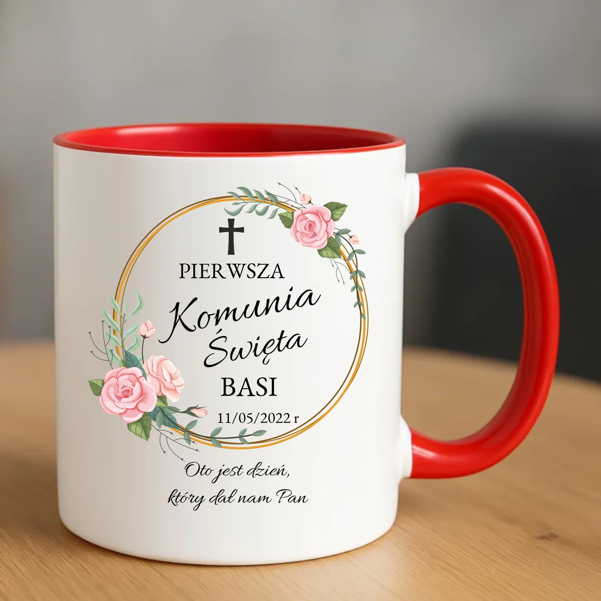 Kubek | Prezent na Pierwszą Komunię Świętą dla dziewczynki - personalizowany PK03 - StoryCups.pl
