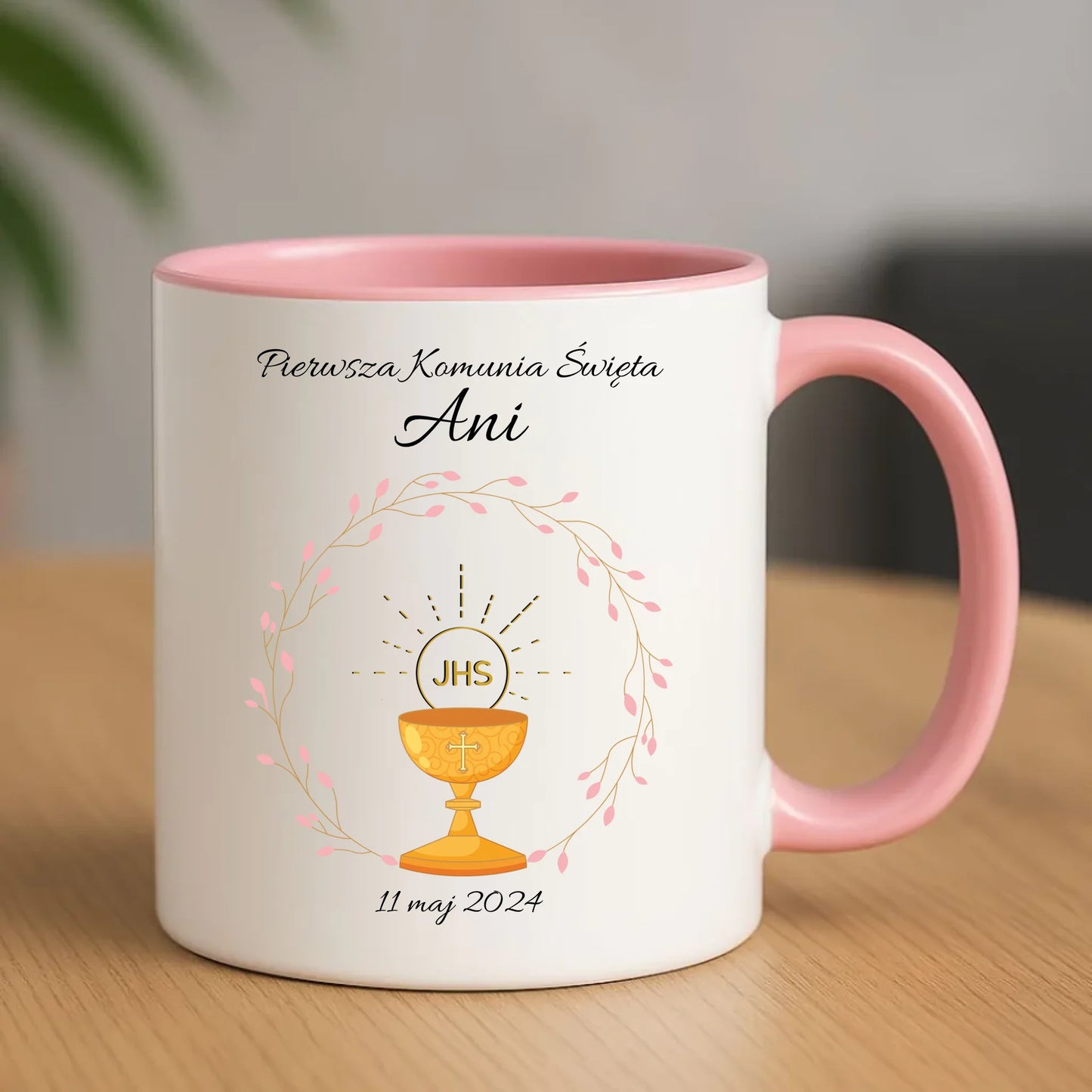 Kubek | Prezent pamiątka na Pierwszą Komunię Świętą dla dziewczynki - personalizowany PK02 - StoryCups.pl
