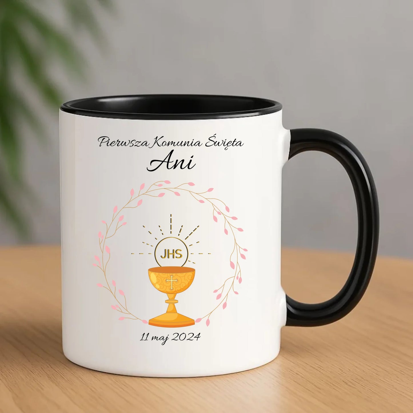 Kubek | Prezent pamiątka na Pierwszą Komunię Świętą dla dziewczynki - personalizowany PK02 - StoryCups.pl