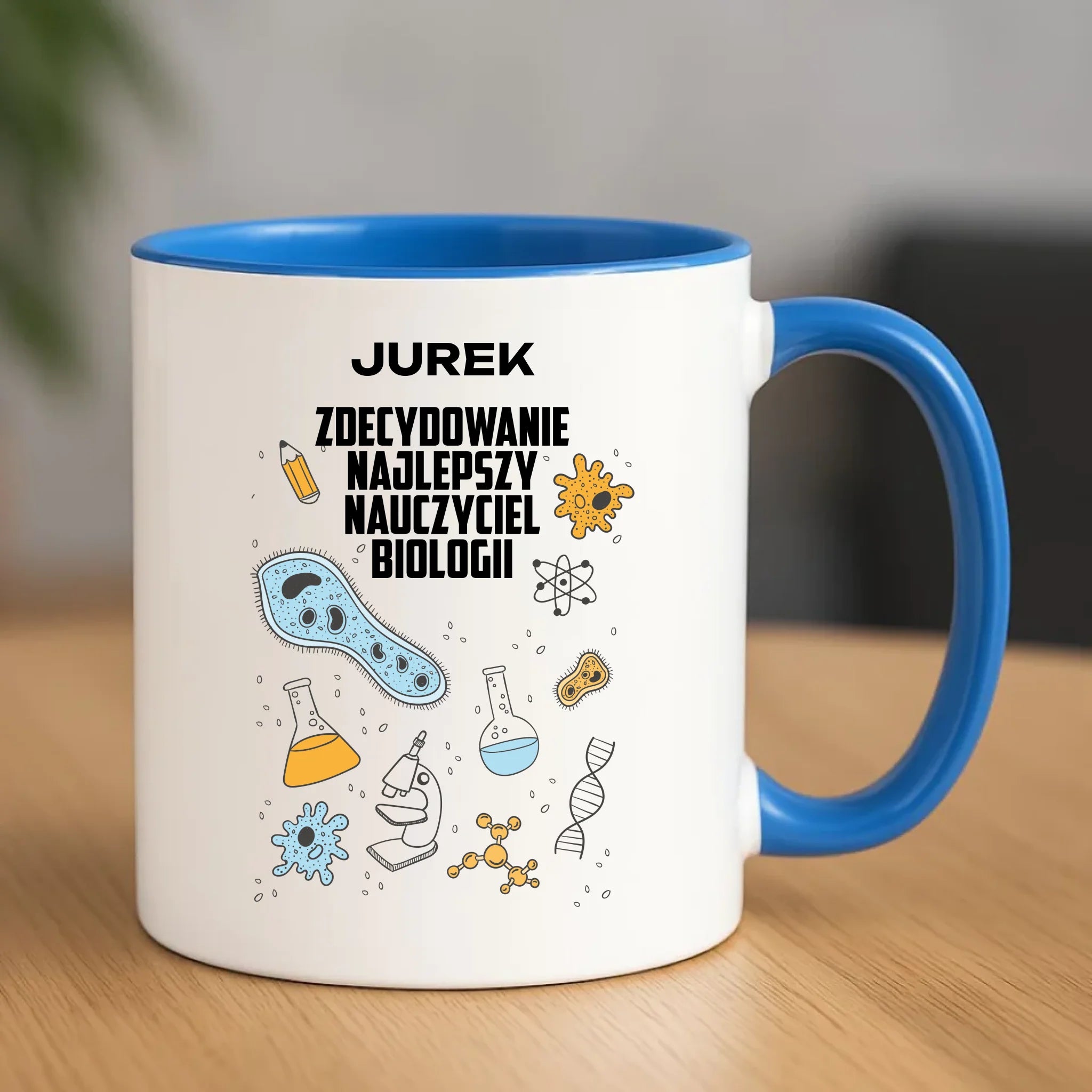 Kubek dla nauczyciela biologii - prezent dla nauczyciela - personalizowany N59