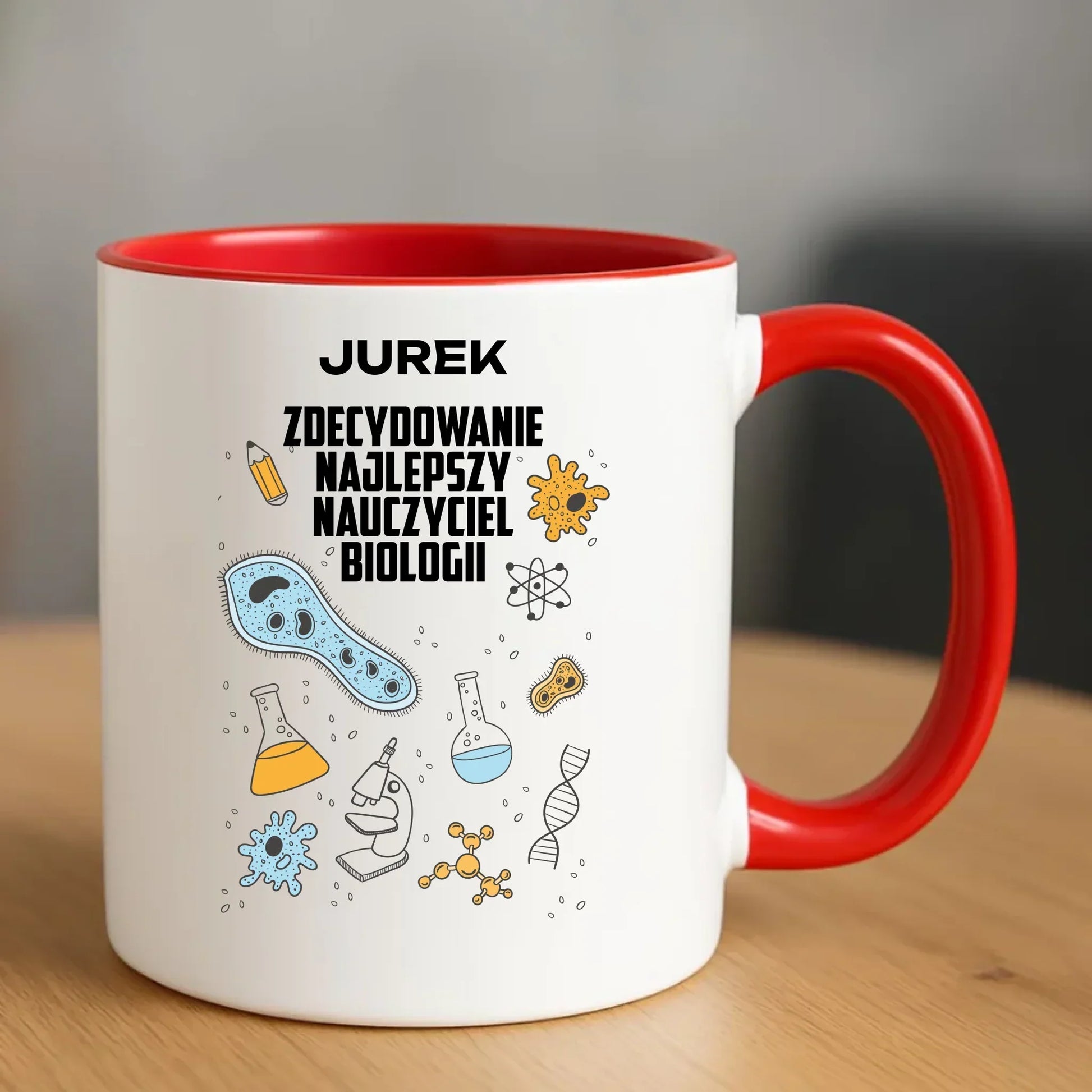 Kubek dla nauczyciela biologii - prezent personalizowany N59 - StoryCups.pl